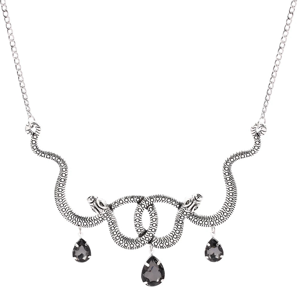 Vintage Snake Personality Necklace Gothic Punk Style Pendant  Cosplay Party Jewelry Accessory for Men And Women